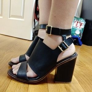 Strappy Black Aldo Heels